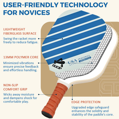 Four-Color Pickleball Paddle Set of 2